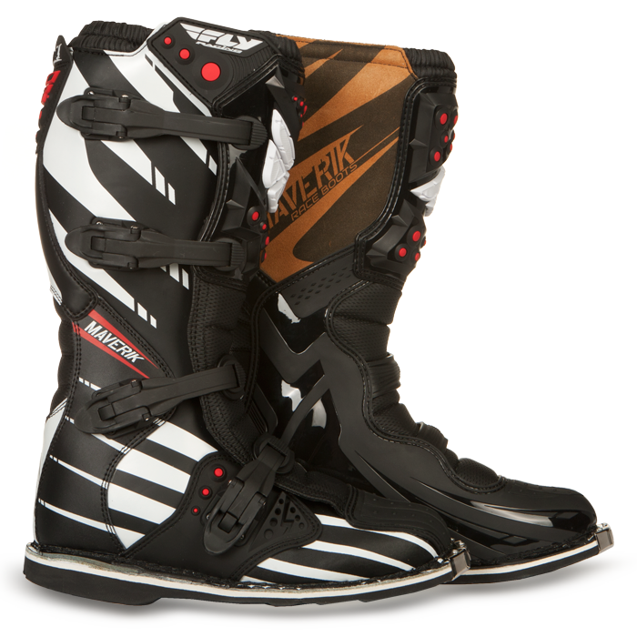 Maverik MX Adult F4 Black Boot FLY Racing Professional grade Motocross, BMX, MTB, Offroad