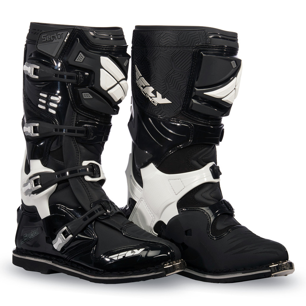 Sector Black Boot FLY Racing Motocross, MTB, BMX, Snowmobile Racewear; Street Apparel and