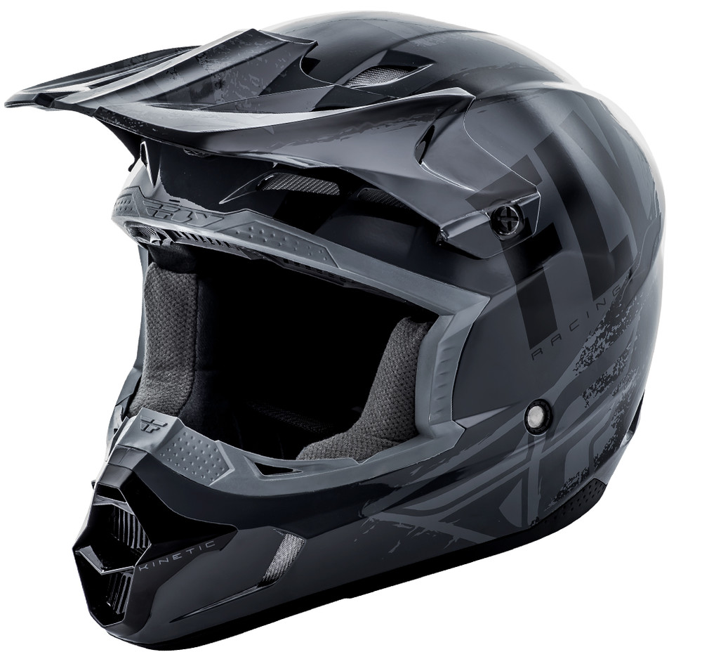 Burnish Grey/Black Helmet FLY Racing Motocross, MTB, BMX