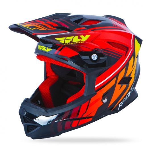 Default Black/Red Helmet FLY Racing Motocross, MTB, BMX, Snowmobile