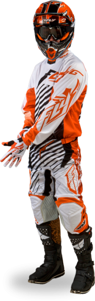 Kinetic RS Orange/White