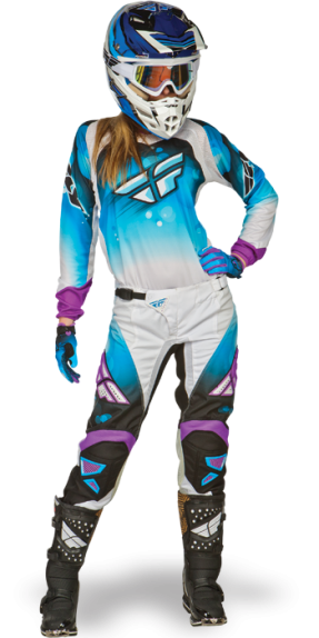 Kinetic Girl's Blue/White Race