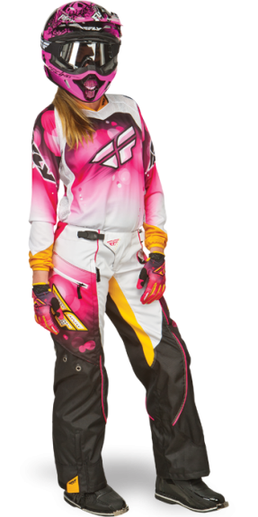 Kinetic Girl's Pink/White Boot Cut