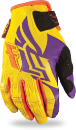 Kinetic Girl's Glove Purple/Yellow