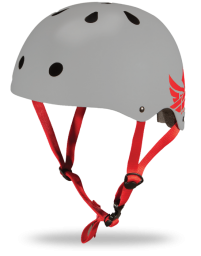 Matte Grey/Red