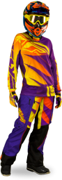 Boot-Cut Purple/Yellow